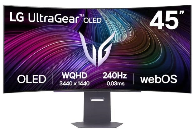 LG UltraGear 45GX90SA-B 45 inch WQHD OLED Curved Gaming Monitor
